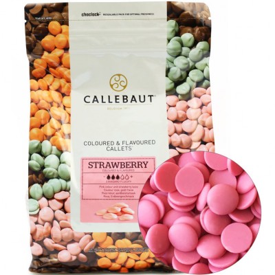 Шоколад Callebaut клубника STRAWBERRY, 100 г