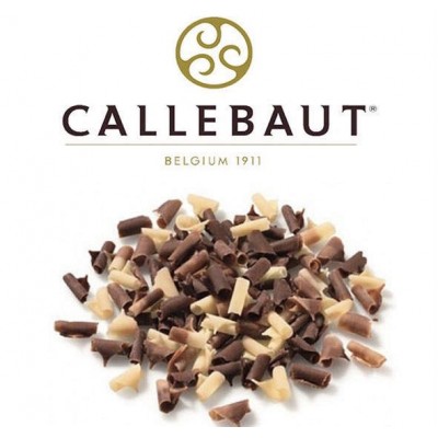 Завитки Callebaut белый/темный шоколад, 100 г