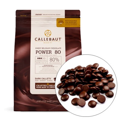 Шоколад Callebaut горький POWER 80, 2 капли, 100 г