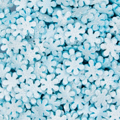 Посыпка снежинки голубые перламутровые, 50 г