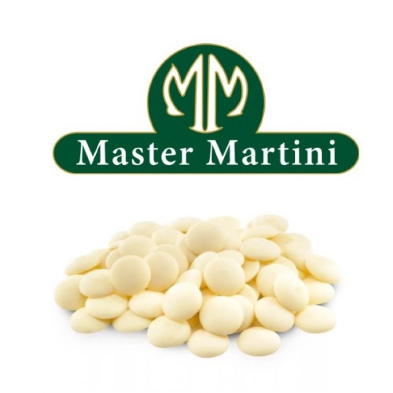 Шоколад белый Master Martini 33% Gourmand White Buttons, 100 г