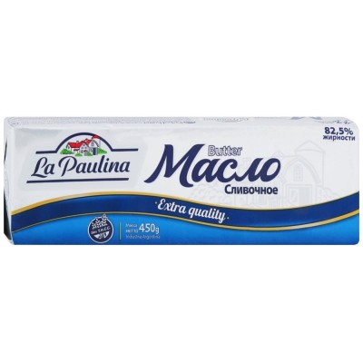 Масло сливочное 82,5%  La Paulina, 400 гр