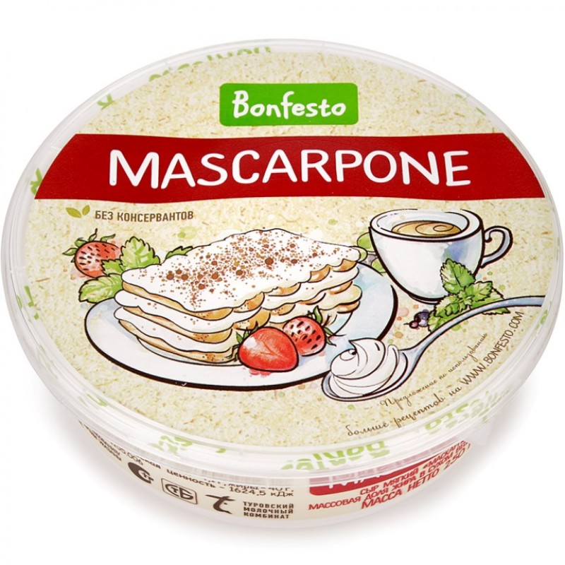 Сыр Маскарпоне Bonfesto 250 гр