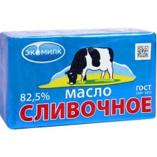 Масло сливочное Экомилк 82,5%, 380 г