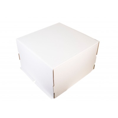 Коробка для торта 30 х 30 х 19 см БЕЗ окна