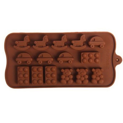 Форма для шоколада «Детские игрушки», 21×11 см 