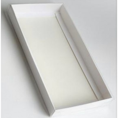 Коробка для шокоплитки с прозрачной крышкой СЕРЕБРО 18 х 9 х 1,7 см