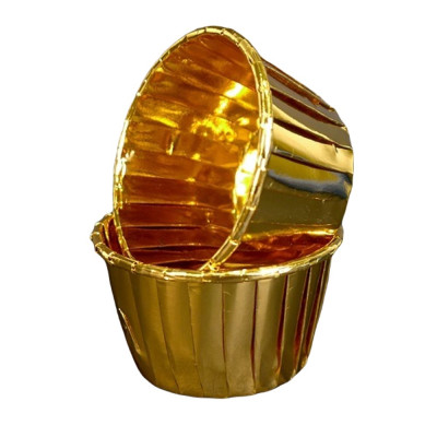 Форма маффин золотая плотная, 5 х 4 см