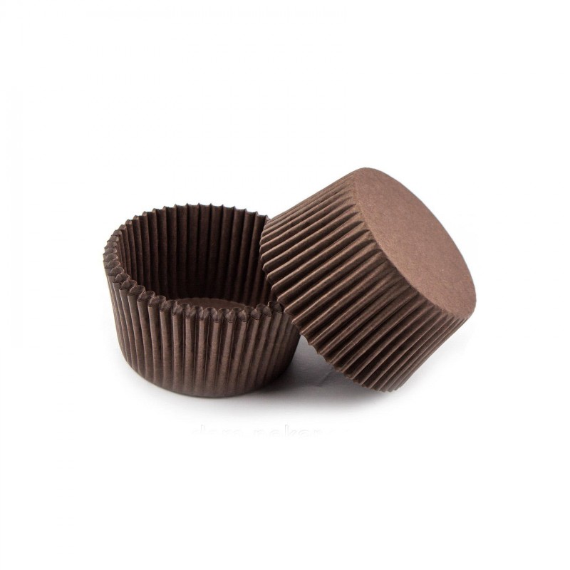 Капсулы для конфет, коричневые 3,5 см х 2 см (25 шт)