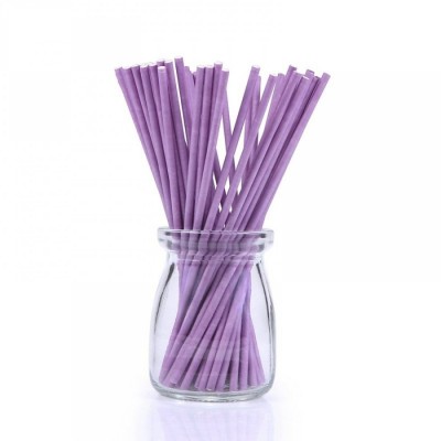 Палочки для кейкпопсов фиолетовые, 10 см, 1 шт