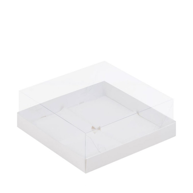 Коробка для муссовых пирожных на 4 ячейки 19 × 19 x 8 см