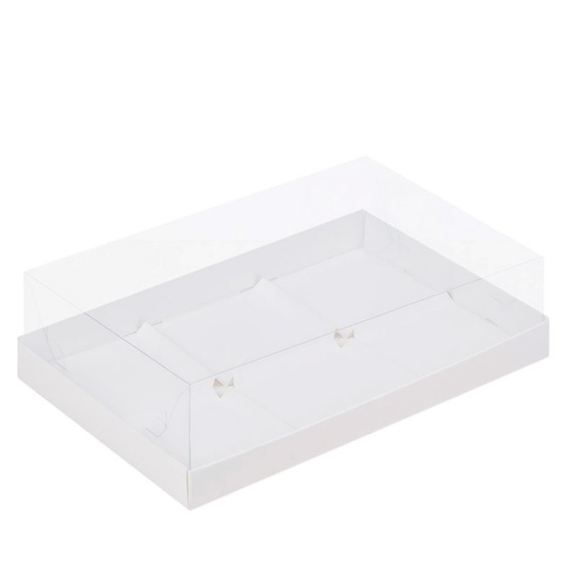 Коробка для муссовых пирожных на 6 ячеек 30 х 19,5 x 8 см