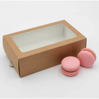 Коробка для макаронс крафт на 12 шт