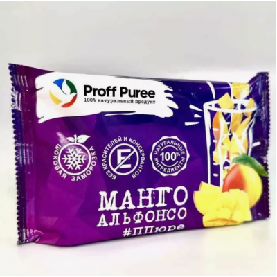 Замороженное пюре Манго (в саше) 250гр, Proff Pure