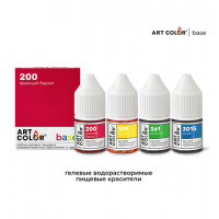 Набор красителей водорастворимых гелевых Art Color base, 4 шт