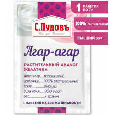 Агар-агар "Пудовъ", 7 грамм