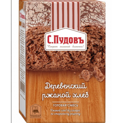 Готовая смесь "Деревенский ржаной хлеб", 0,5 кг, "Пудовъ"