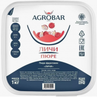 Пюре замороженное Личи, AGROBAR, 1 кг