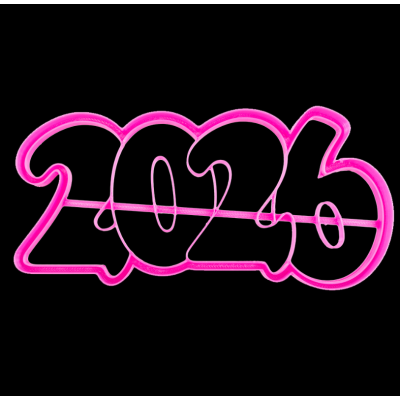 Вырубка для пряника "2026", 15 х 7 см