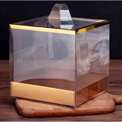 Коробка для бенто 15 х 15 х 15см с ложементом и подложкой, золото