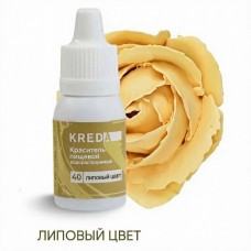 Краситель гелевый водорастворимый, Липовый цвет 40, 10мл, KREDA